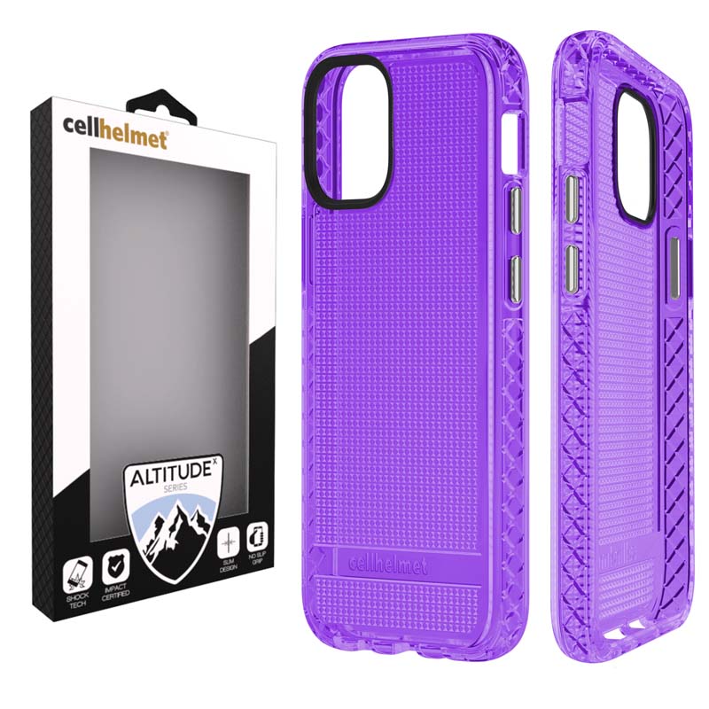 Cellhelmet Altitude X Case for Apple iPhone 12 & 12 Pro (Purple)