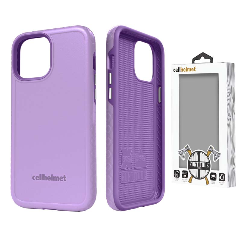 Cellhelmet Fortitude Case for Apple iPhone 12 Pro Max (Lilac Blossom Purple)