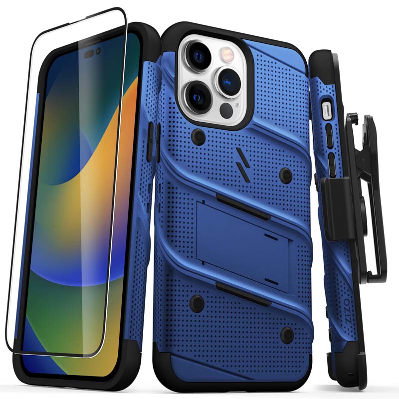 Zizo Bolt Case for Apple iPhone 14 Pro Max (Blue)
