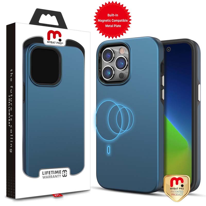 MYBAT Pro Fuse MagSafe Case for Apple iPhone 14 Pro Max (Blue)