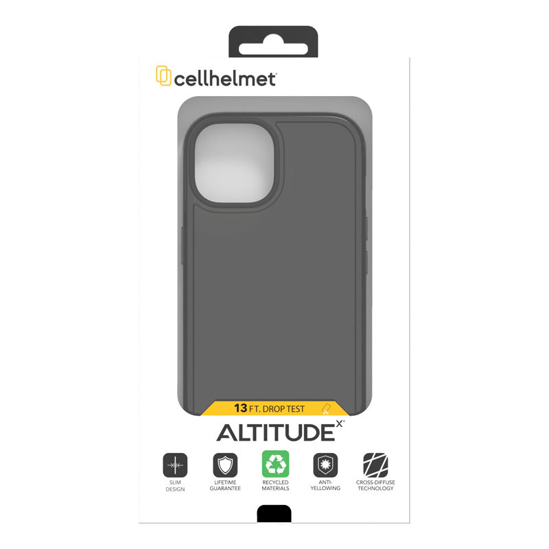 Cellhelmet Altitude X Case for Apple iPhone 15 (Onyx Black)