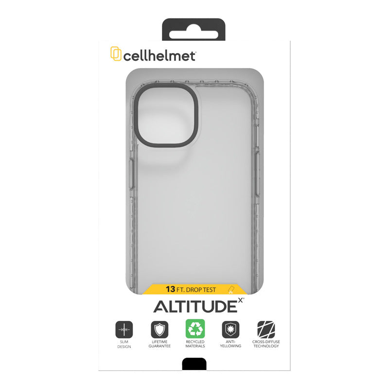 Cellhelmet Altitude X Case for Apple iPhone 15 Pro Max (Crystal Clear)