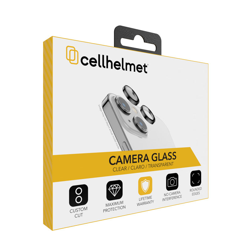 Cellhelmet Tempered Glass Camera Lens Protector for Apple iPhone 15 & 15 Plus - 337