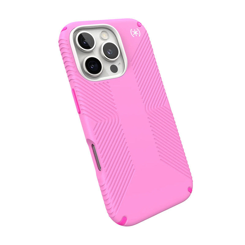 Speck Presidio2 Grip MagSafe Case for Apple iPhone 16 Pro (True Pink)