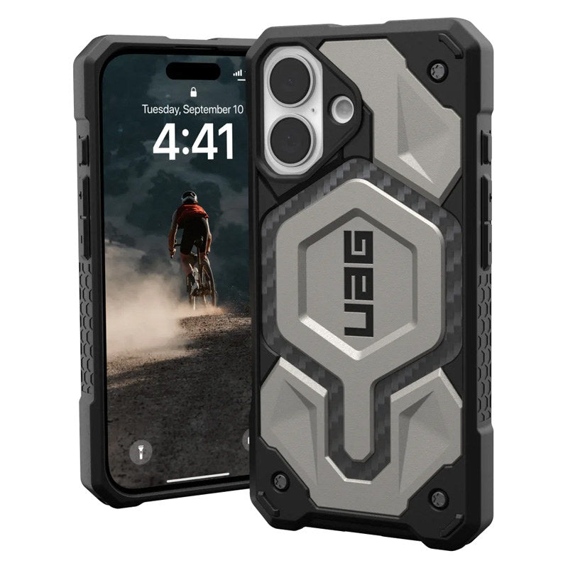 UAG Pro Monarch MagSafe Case for Apple iPhone 16 (Titanium)
