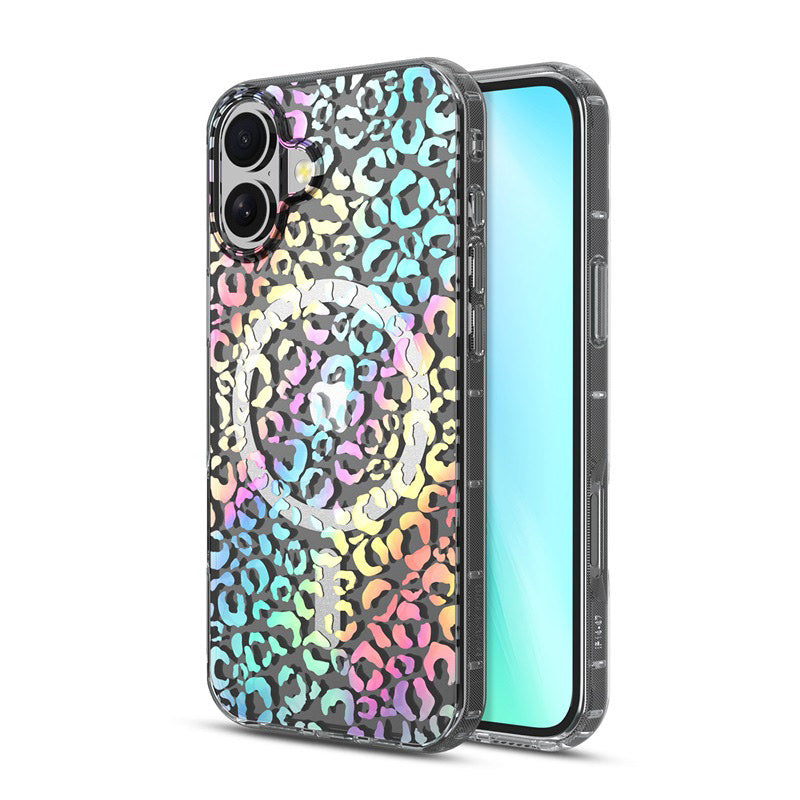 MYBAT Pro Mood MagSafe Case for Apple iPhone 16 (Holographic Leopard)