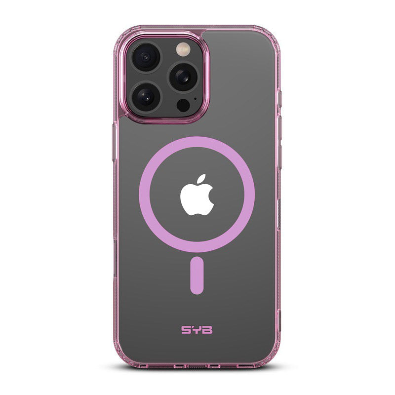 SYB Clear MagSafe Case for Apple iPhone 16 Pro (Pink)