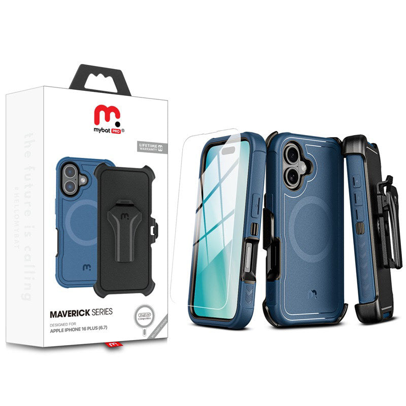 MYBAT Pro Maverick MagSafe Case for Apple iPhone 16 Plus (Blue)