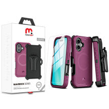 MYBAT Pro Maverick MagSafe Case for Apple iPhone 16 Plus (Plum)