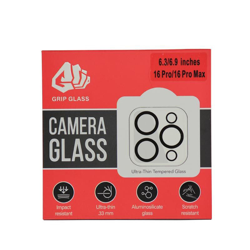 GRIP Tempered Glass Camera Lens Protector for Apple iPhone 16 Pro & 16 Pro Max