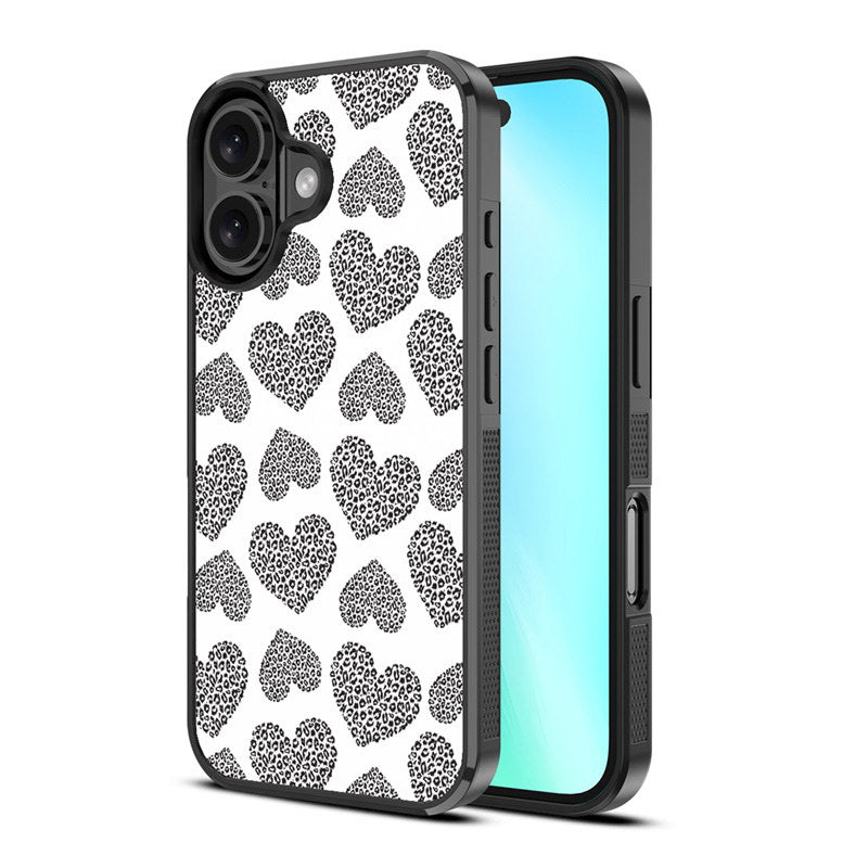 MYBAT Design Lab Case for Apple iPhone 16 (Leopard Hearts)