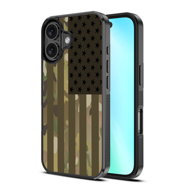 MYBAT Design Lab Case for Apple iPhone 16 (Camo American Flag)