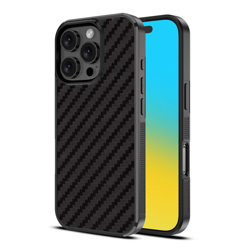 MYBAT Design Lab Case for Apple iPhone 16 Pro Max (Black Carbon Fiber)