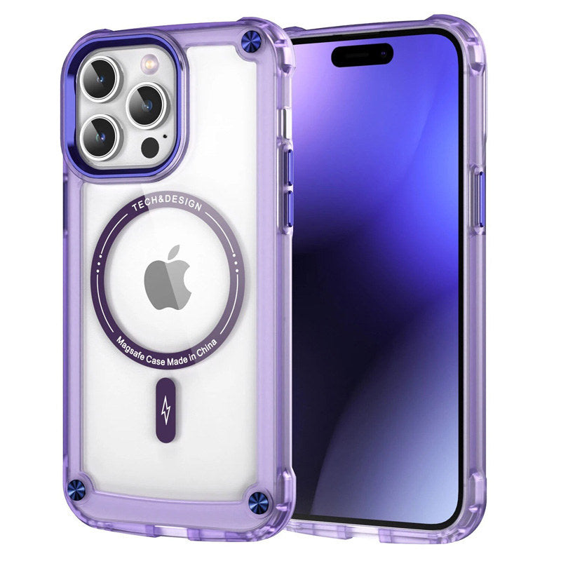 CLICK Edge MagSafe Case for Apple iPhone 13 (Purple)
