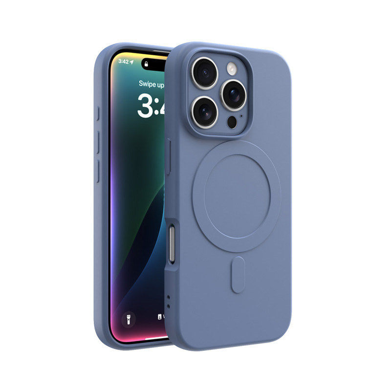CLICK Slim Silicone MagSafe Case for Apple iPhone 16 Pro Max (Purple)