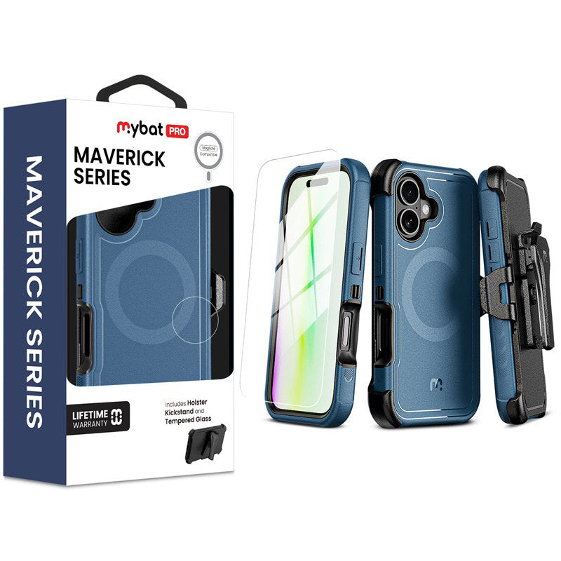MYBAT Pro Maverick MagSafe Case for Apple iPhone 17 (Blue)