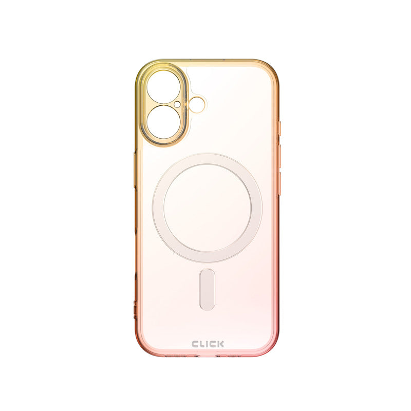 CLICK Clear Ombre MagSafe Case for Apple iPhone 17 (Yellow Pink)