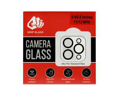 Grip Glass Tempered Glass Camera Lens Protector for Apple iPhone 11/ 12 Mini