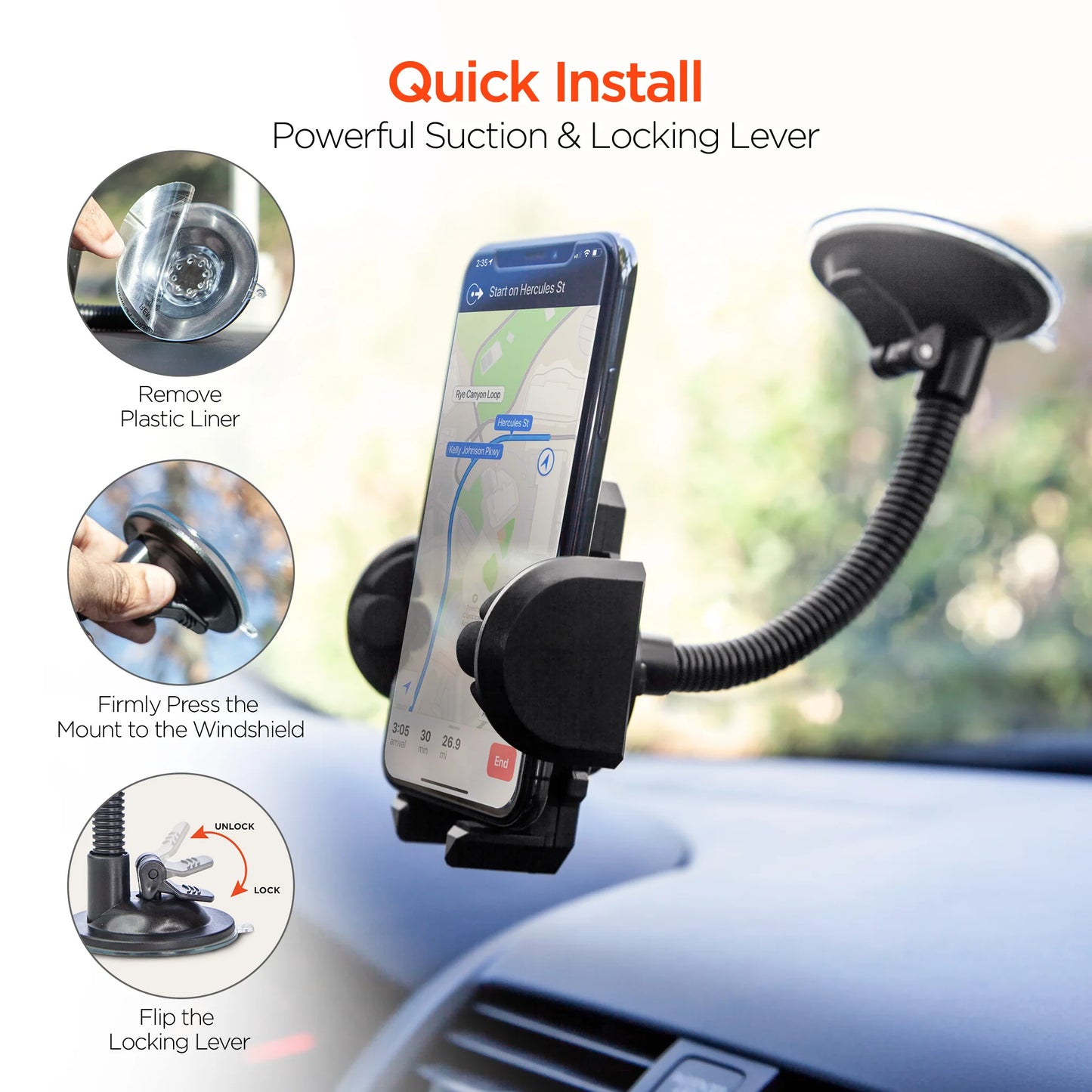 HyperGear Universal Windshield Mount
