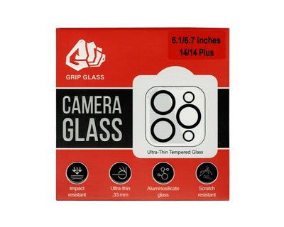 Grip Glass Tempered Glass Camera Lens Protector for Apple iPhone 14/ 14 Plus