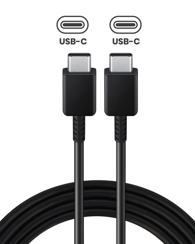 Samsung 25W USB C Wall Charger & USB C to USB C Cable (Black)