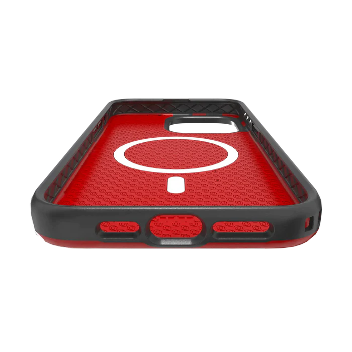 SHOCK-ABSORBENT MAGSAFE® CASE FOR APPLE IPHONE 15 PRO MAX | SCARLET RED | FORTITUDE SERIES