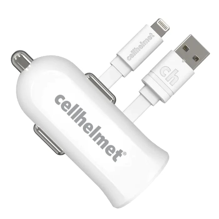 2.4A CAR CHARGER + 3' FLAT APPLE LIGHTNING CABLE