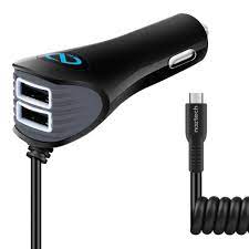 TRiO 39 W filaire USB-C PD + chargeur de voiture rapide double USB | Noir 