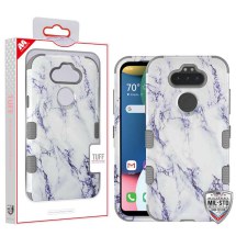 MYBAT TUFF Hybrid Case for LG Aristo 5 & K8x (White Marble & Gray) (Closeout)