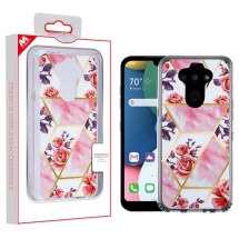 MYBAT Electroplated Hybrid Case for LG Aristo 5 & K8x (Rose Marble) (Closeout)