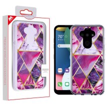 MYBAT Electroplated Hybrid Case for LG Aristo 5 & K8x (Purple Marble) (Closeout)