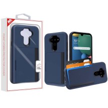 MYBAT Pocket Hybrid Case with Card Slot for LG Aristo 5 & K8x (Ink Blue & Black) (Closeout)