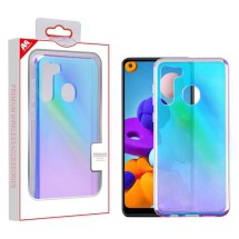 MYBAT Transparent Case for Samsung Galaxy A21 (Colorful Stars) (Closeout)