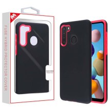 MYBAT Fuse Hybrid Case for Samsung Galaxy A21 (Black & Red) (Closeout)