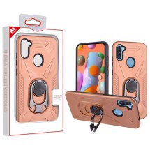 MYBAT Anti-Drop Case with Bottle Opener for Samsung Galaxy A11 (Rose Gold & Black) (Closeout)