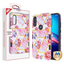 MYBAT TUFF Subs Case for Motorola Moto E (2020) (Rose Marble) (Closeout)