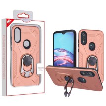 MYBAT Anti-Drop Case with Bottle Opener for Motorola Moto E (2020) (Rose Gold & Black) (Closeout)