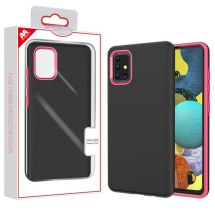 MYBAT Fuse Hybrid Case for Samsung Galaxy A51 5G (Black & Red) (Closeout)