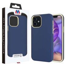 MYBAT Fuse Hybrid Case for Apple iPhone 12 Mini (Ink Blue & Gold) (Closeout)