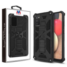 MYBAT Sturdy Hybrid Case for Samsung Galaxy A02s (Black) (Closeout)