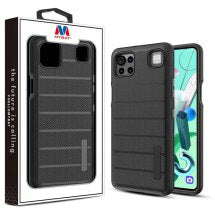 MYBAT Textured Fusion Case for LG K92 5G (Black) (Closeout)