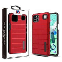 MYBAT Textured Fusion Case for LG K92 5G (Red & Black) (Closeout)