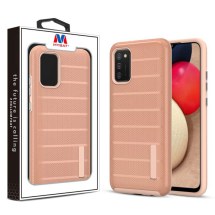 MYBAT Textured Fusion Case for Samsung Galaxy A02s (Rose Gold) (Closeout)