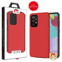 MYBAT Pro Fuse Hybrid Case for Samsung Galaxy A52 & A52 5G (Red & Black) (Closeout)