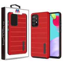 MYBAT Textured Fusion Case for Samsung Galaxy A52 & A52 5G (Red & Black) (Closeout)