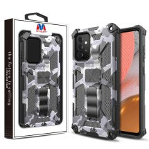 MYBAT Sturdy Hybrid Case for Samsung Galaxy A72 & A72 5G (Gray Camo) (Closeout)