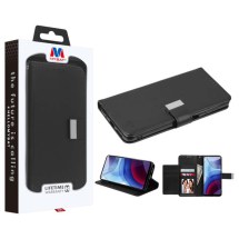 MYBAT Xtra Wallet Case for Motorola Moto G Power (2021) (Black) (Closeout)