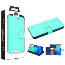 MYBAT Xtra Wallet Case for Motorola Moto G Power (2021) (Teal Green) (Closeout)