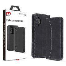 MYBAT Pro Executive Wallet Case for Samsung Galaxy A32 5G (Black) (Closeout)