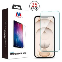 MYBAT Tempered Glass Screen Protector for Apple iPhone 13 & 13 Pro (25 Pack)